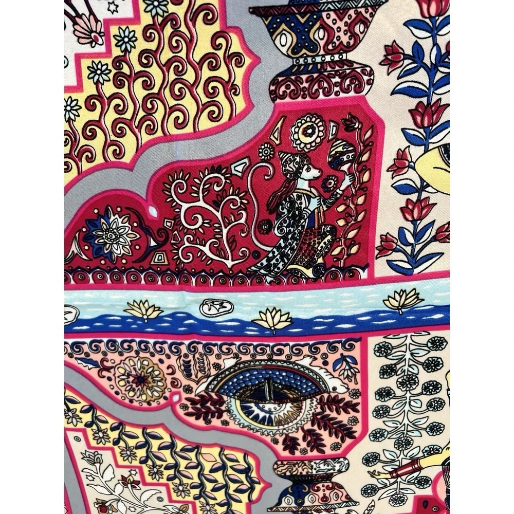 Women's Scarf 100% Silk Feel‎ Polyester Multicolor 35